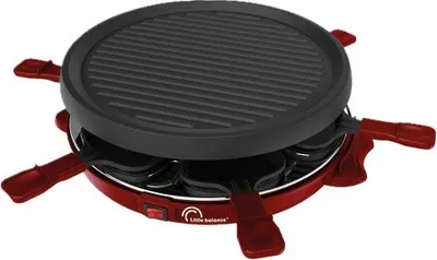 Produktbild von Runder raclette-/grillteller für 6 personen, chili-pfeffer, käse & spaß - 8947 Little balance 8947