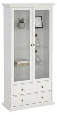 Image de Vitrine - Vitrine blanche 41,6 x 96,2 x 200,8 cm (h)