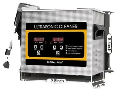 Productafbeelding van Ultrasoon reiniger, digitale bediening, hoge ultrasone vermogen, 3,2 liter - 120 watt