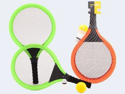 Produktbild von Johntoy -Tennis -Set mit Ball und Shuttle