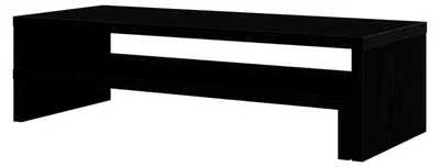 Produktbild von Monitorständer in Schwarz mit Eichen-Optik, 54x22x15 cm aus Holzwerkstoff