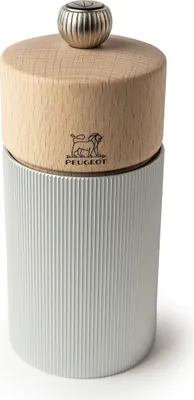 Produktbild von PEUGEOT Pfeffermühle LINE 12cm Aluminium Buchenholz Stahlmahlwerk Gewürzmühl