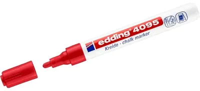 Produktbild von Edding 4095, 10 Stück(e), Rot, 3 Jahr(e), Block, Rot, Weiß, Kunststoff