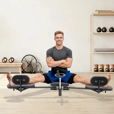 Produktbild von Beinspreizer Trainingsgerät - Beinstreckmaschine für Spagat - 180° Dehnung - Beweglichkeitstraining - Muskelentspannung - Verstellbar - Schwarz