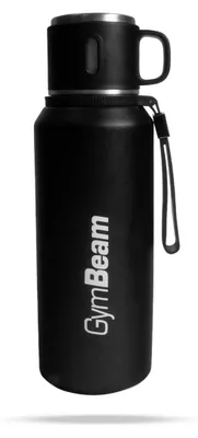Produktbild von GymBeam - Thermoflasche Steel in Black 1000 ml