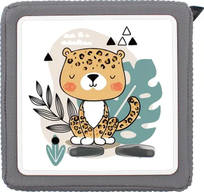 Produktbild von Schutzfolie kompatibel mit Toniebox 1 passgenaue Folie mit Motiv matt Zubehör selbstklebendes Schutzcover Kratzschutz für Musikbox Y031-47 Leopard