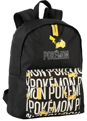 Imagen del producto de Mochila escolar Pokémon Pikachu, color . Adecuada para mochilas con ruedas. Compartimento para portátil (hasta 15,6"). Dimensiones: 41 x 31 x 13,5 cm