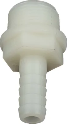 Produktbild von tecuro Schlauchtülle mit AG - Ø 12-13 mm x 3/4 Zoll - Nylon weiß