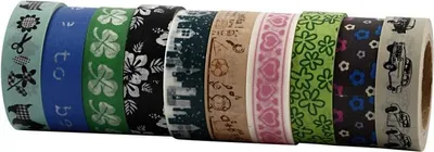 Produktbild von Creativ Company Masking Tape Set Dekoration 10 Rollen 6 Meter Multicolor