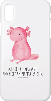 Produktbild von Mr. & Mrs. Panda Iphone 10 Handyhülle Axolotl Niedlich - Weiß - Geschenk, X, Handy, Fröhlich, Weisheit, Hülle, Lebensweisheit, Cover, Freundin, Liebe