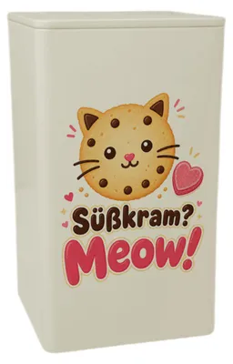 Produktbild von Dose 900ml Süßkram - Aufbewahrungsdose mit Herzmotiv Vorratsdose Mit Spruch: