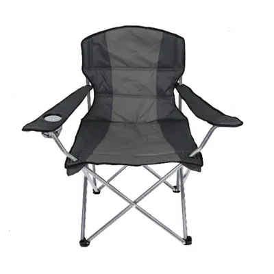 Produktbild von LEX Campingsessel mit Getränkehalter, zusammenfaltbar, Farbe:Grau/Anthrazit