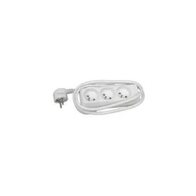 Obrázok produktu pre Chacon 48012, 1,5 m, Biela, 3 AC zásuvky/AC zásuviek, 16 A, Šedá, 1 kusov