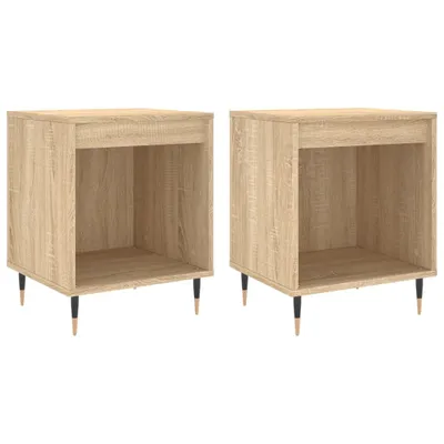 Produktbild von Nachttische 2 Stk. Sonoma-Eiche 40x35x50 cm Holzwerkstoff