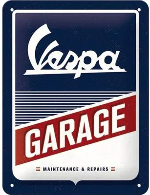 Produktbild von Nostalgic-Art - Blechschild 15x20 cm - Vespa - Vespa Garage