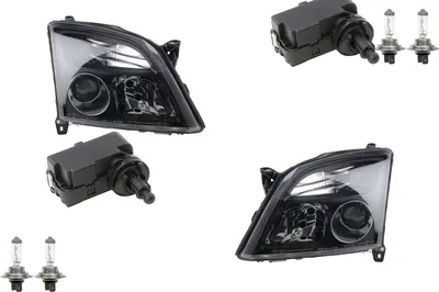 Obrázok produktu pre Johns, svetlomety vhodné pre Opel Vectra Set C 2002-2005 ?ierne + H7 ?avé + pravé. + aktuátor