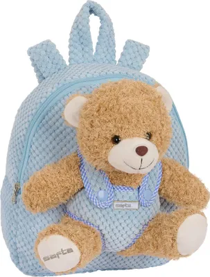 Immagine prodotto di Zaino blu con orsetto Bä r plü 27cm