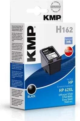 Zdjęcie produktu dla KMP H162, Czarny, Tusz na bazie pigmentu, 12 ml, 600 stron(y)