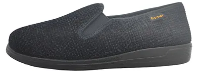 Produktbild von Fischer Markenschuhe Frank Herrenschuhe Hausschuhe Schwarz Freizeit
