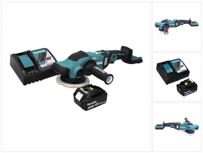 Produktbild von Makita DPO 600 RT1 Akku Exzenterpolierer 18 V 150 mm XPT Brushless + 1x Akku 5,0 Ah + Ladegerät