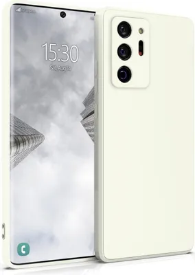 Produktbild von Hülle für Samsung Galaxy Note 20 Ultra - Handyhülle mit Kameraschutz Cover aus Silikon in Weiß