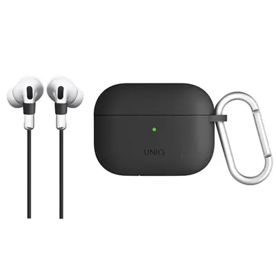 Image de Uniq Etui Vencer Airpods Prosilicone Szary/Charcoal Dark Grey