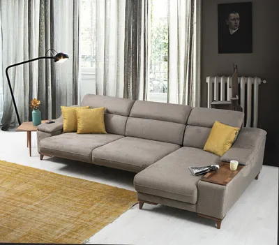 Immagine prodotto di Divano, divano angolare a forma di L, imbottito, moderno, per il soggiorno, confortevole,