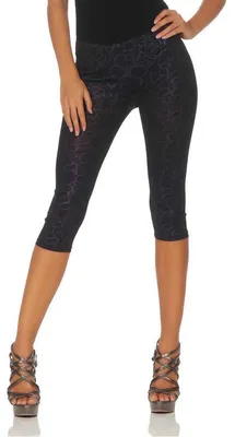 Produktbild von Damen 3/4 Leggings Legging Leggins Legings Hose Glanz; Muster 3 XS/S