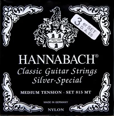 Produktbild von Hannabach 8157MT silver special - Bass-Satz - medium (schwarz)