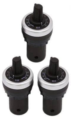 3x 10k Drehpotentiometer für Schalttafelmontage, 22 mm