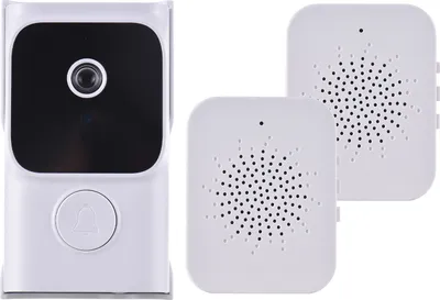 Produktbild von WiFi Smart Tuerklingel Ring Tuerkamera mit 2 Dingdong Chime TY App-Steuerung Infrarot-Nachtsicht Wiederaufladbare Video-Gegensprechanlage Tuerklingel 2-Wege-Audio fuer Villa Home Office Wohnungstuer Verwendung