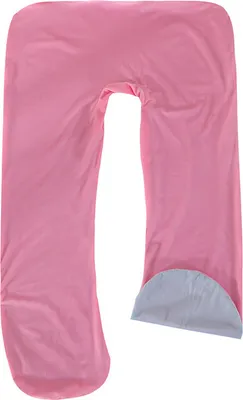 Image de Housse pour coussin d'allaitement 75*140cm - double face bleu ciel & rose - 100% velours