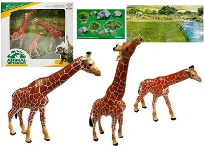Obrázek produktu pro Sada figurek - Žirafy + pozadí.