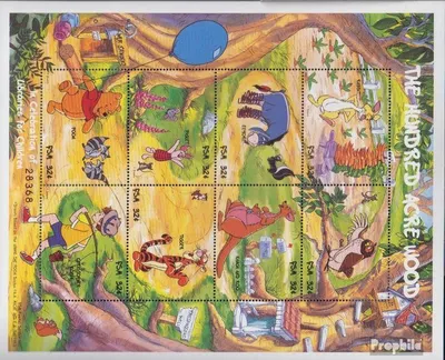 Produktbild von Briefmarken Mikronesien 1998 Mi 595-602 Kleinbogen (kompl.Ausg.) postfrisch Winnie the Pooh