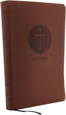 Produktbild von KJV, Reference Bible, Giant Print, Imitation Leather, Brown, Red Letter Edition