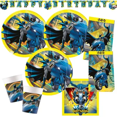 Image de Kit de fête Batman pour 8 enfants, comprenant 45 articles