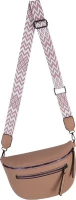 Produktbild von Bauchtasche Umhängetasche Crossbody-Bag Hüfttasche Kunstleder Italy-Design PINK (1158)