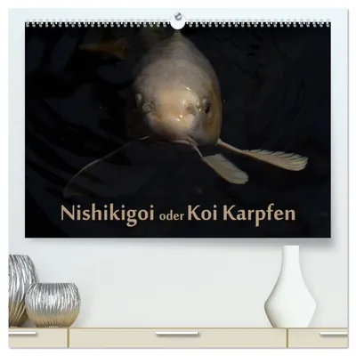 Produktbild von Nishikigoi oder Koi Karpfen (hochwertiger Premium Wandkalender 2027 DIN A2 quer), Kunstdruck in Hochglanz