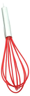 Produktbild von Manueller Schneebesen aus Silikon, Eiermixer, Rührbesen, Edelstahlgriff, Backen, Kochen, Küchenwerkzeug