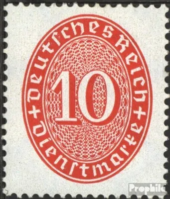 Produktbild von Briefmarken Deutsches Reich 1929 Mi D123X gestempelt Ziffer im Oval/Farbänderung