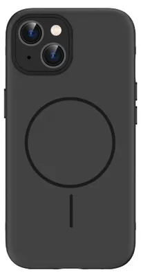 Productafbeelding van imoshion Color Backcover met Thin MagSafe Ring voor de Apple iPhone 15 - Zwart