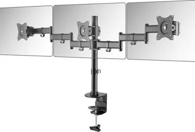 Produktbild von Dreifach-Monitorhalter schwenkbar kippbar 13-27 Zoll schwarz