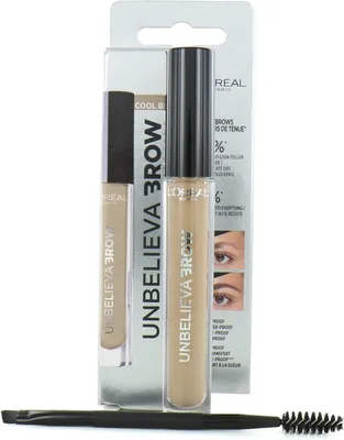 Produktbild von L’Oréal Paris Unbelievabrow, Blond, Cool Blonde, Frauen, Flasche, Bürste, G2004336 - INGREDIENTS: AQUA / WATER - ISODODECANE - TRIMETHYLSILOXYSILICATE -...