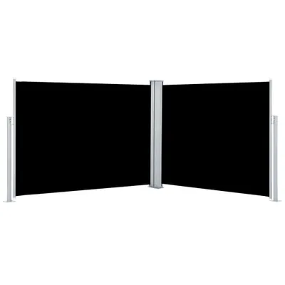 Produktbild von vidaXL Ausziehbare Seitenmarkise Schwarz 140 x 1000 cm