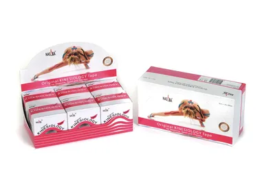 Produktbild von Nasara Kinesiologie Tape 5m x 5 cm 6er Box : pink Farbe: pink