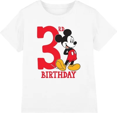 Produktbild von Disney - T-Shirt für Kinder - 3 Geburtstag TV3987 (116) (Weiß)