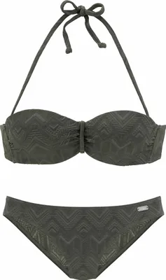 Produktbild von Buffalo Bügel-Bandeau-Bikini Romance oliv Größe 34 Cup B