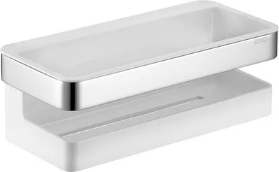 Produktbild von Keuco Collection Moll Duschkorb 2-teilig verchromt/weiß - 12758010000