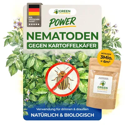 Produktbild von Green Guardia Nematoden gegen Kartoffelkäfer – 3 Mio. - Kartoffelkäfer bekämpfen, Mittel gegen Kartoffelkäfer, Kartoffelkäfer Larven bekämpfen