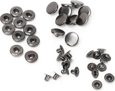 Produktbild von 10 Stück 15 mm Metall-Druckknopf-Druckknopfverschluss Kleidungszubehör #3